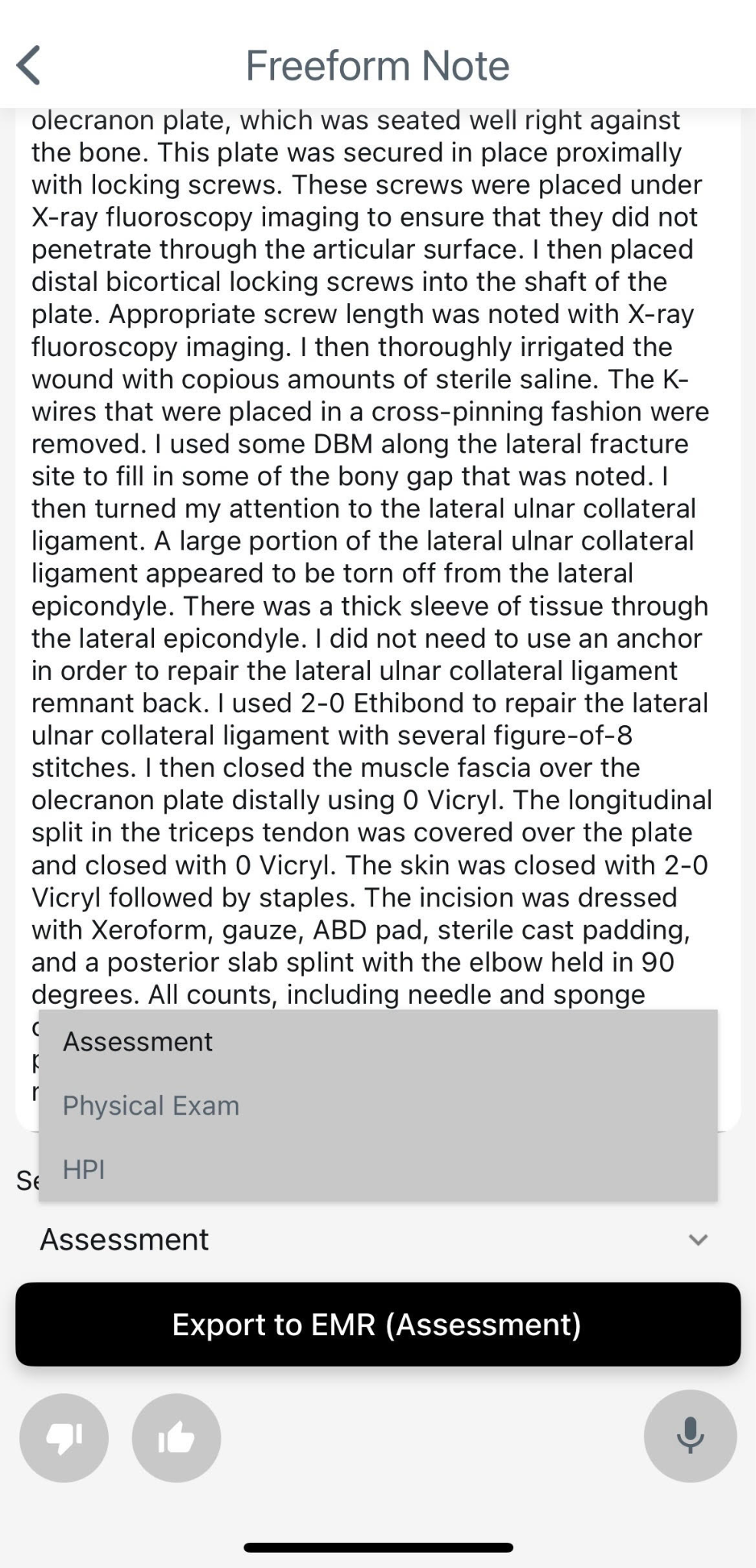 Freeform Note Example