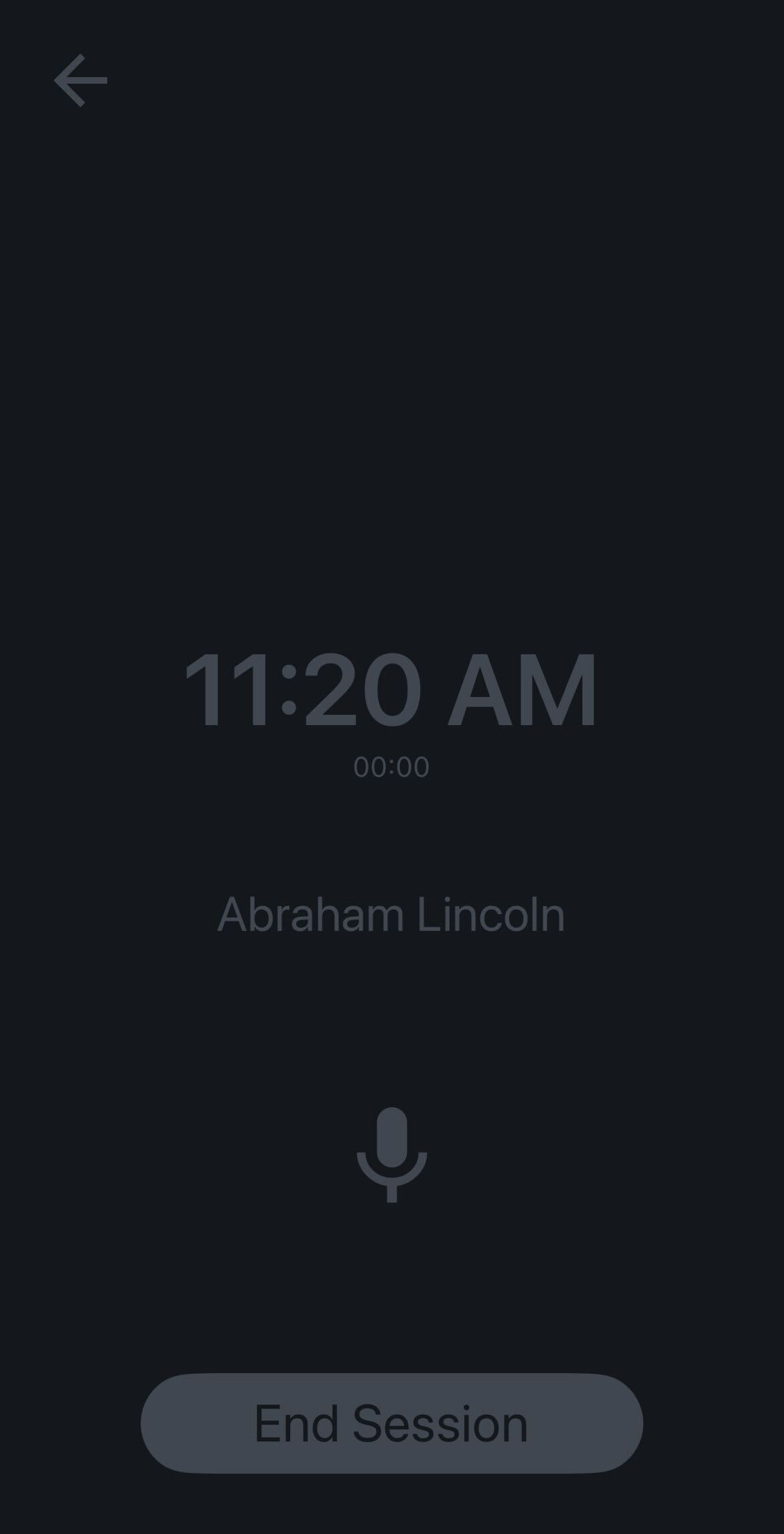 Voice Recording Interface